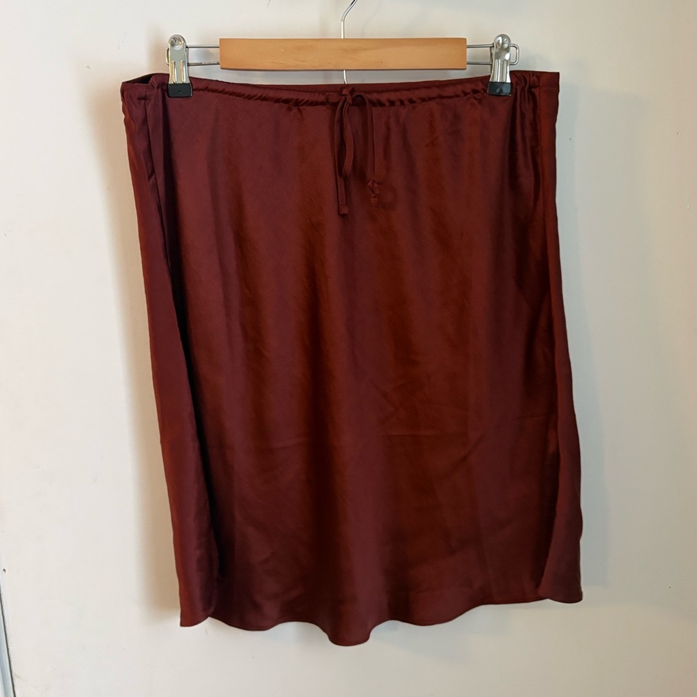Madewell Brown Silky Skirt
